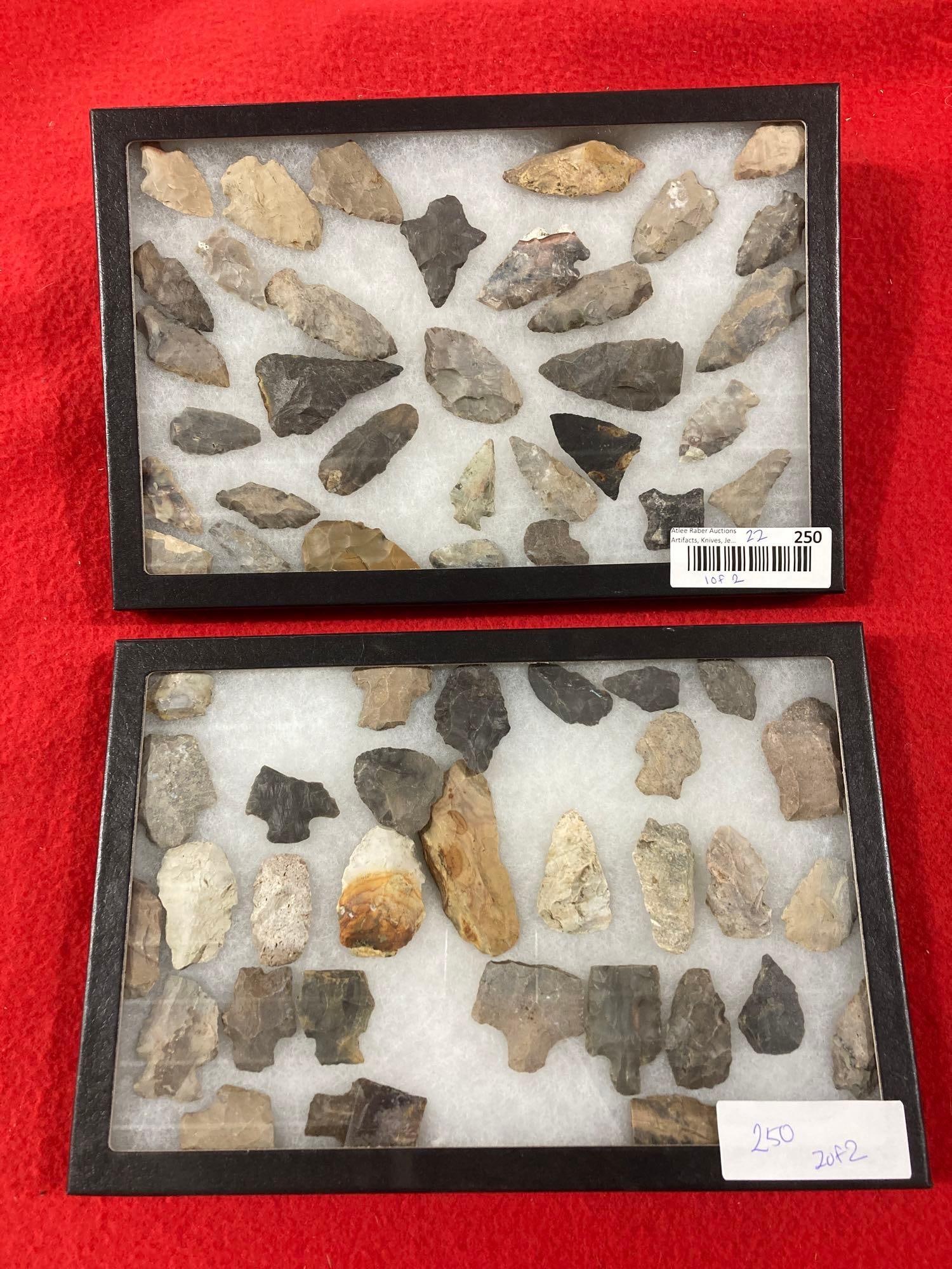 ARROWHEADS, SPEARHEADS, SCRAPERS AND ARTIFACTS (1 of 7)