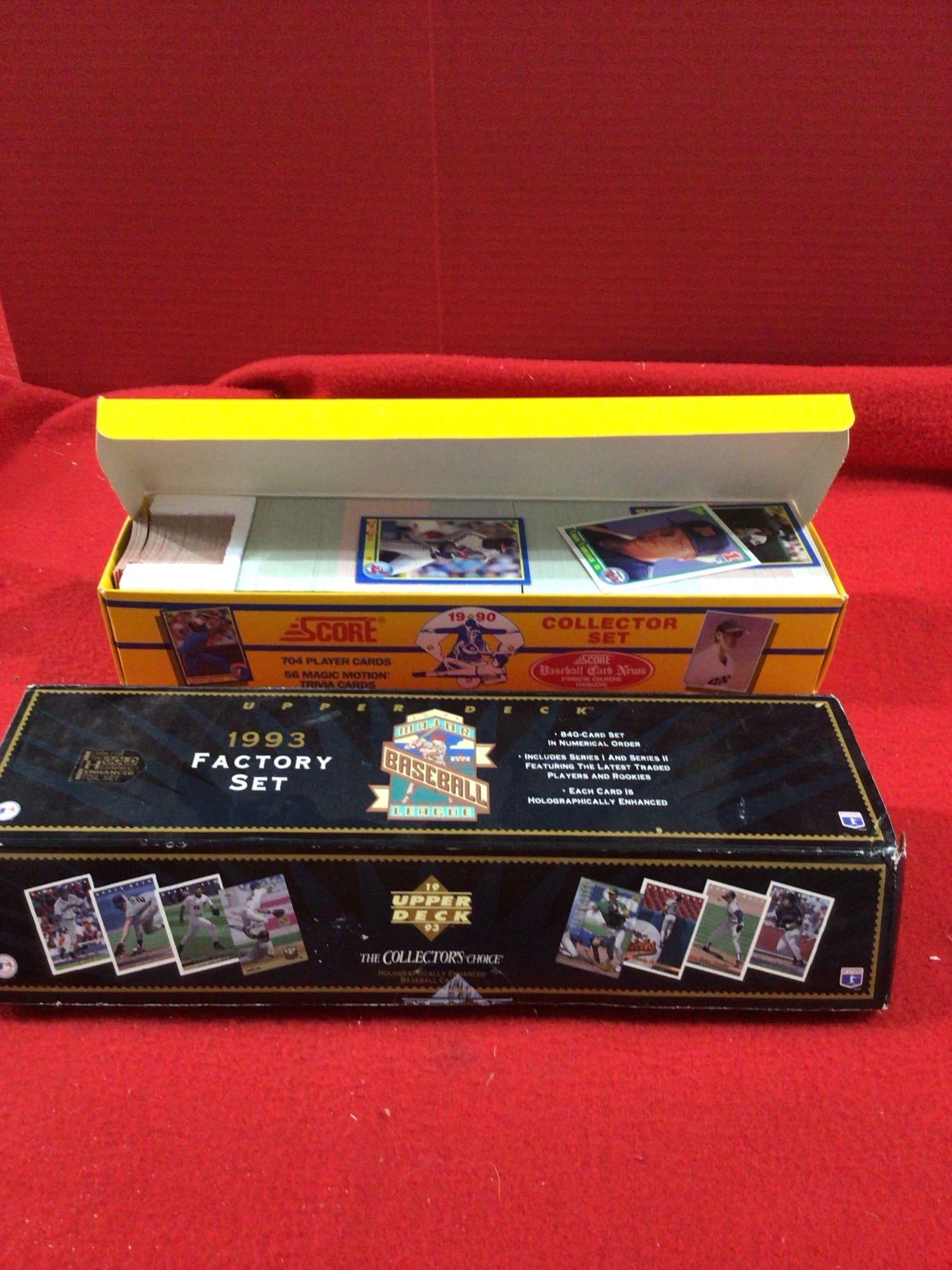 1993 UPPER DECK AND 1990 SCORE BASEBALL CARDS (1 of 3)
