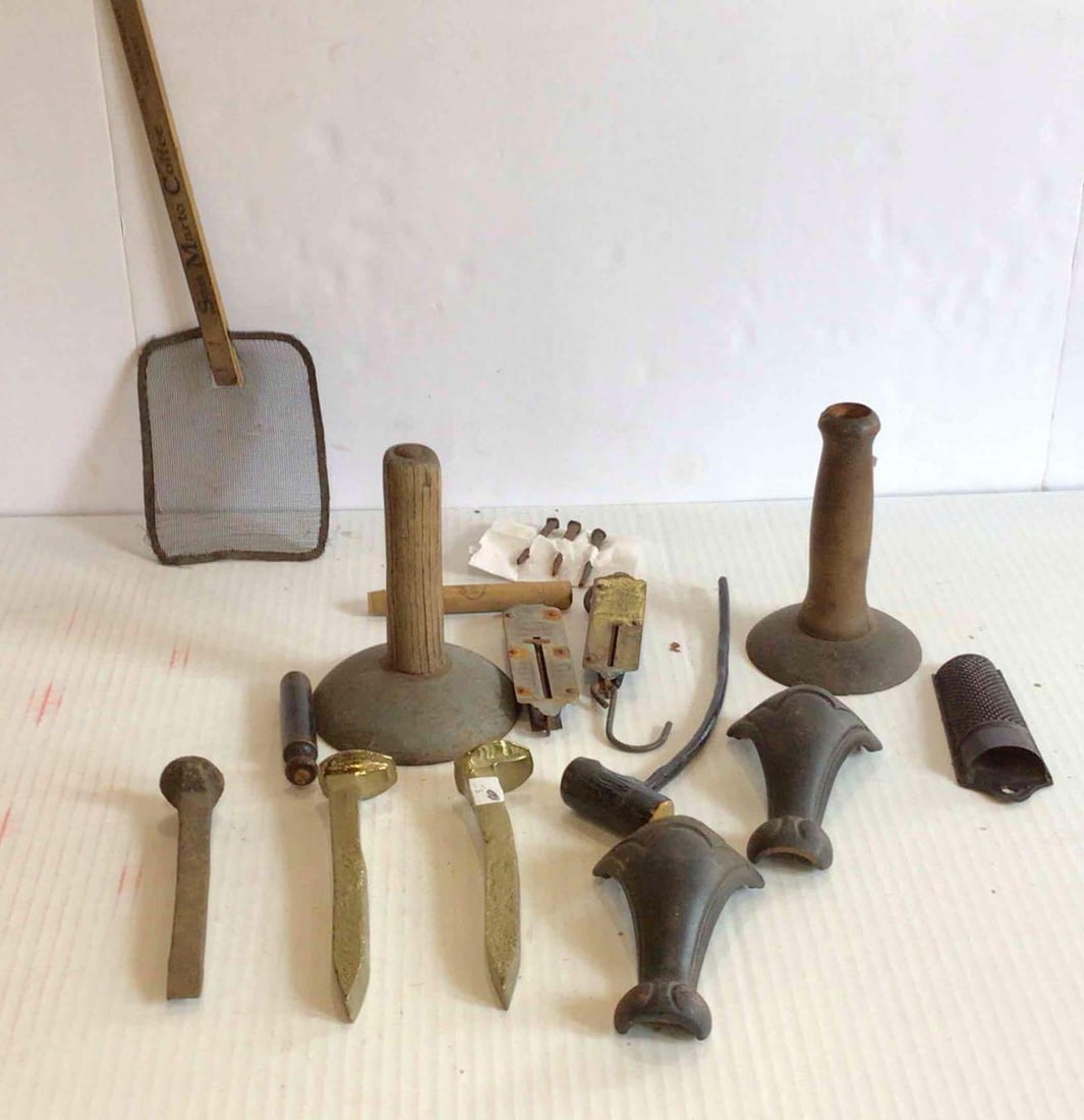 SQUARE NAILS, RR SPIKES, ADVERTISING PCS, CI FEET, HANGING SCALES AND MORE (1 of 6)