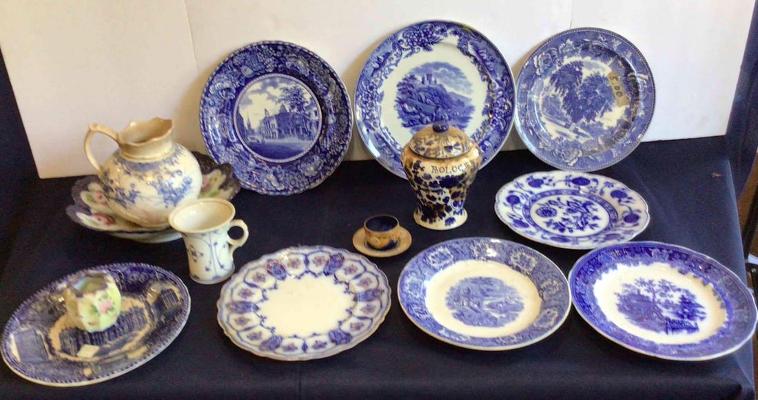 STAFFORDSHIRE, IRONSTONE AND MORE LOT OF SERVING WARE (1 of 9)