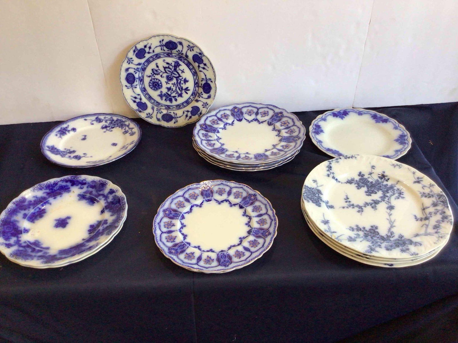 FLOW BLUE, IRONSTONE, STAFFORDSHIRE AND MORE SERVING PLATES (1 of 5)