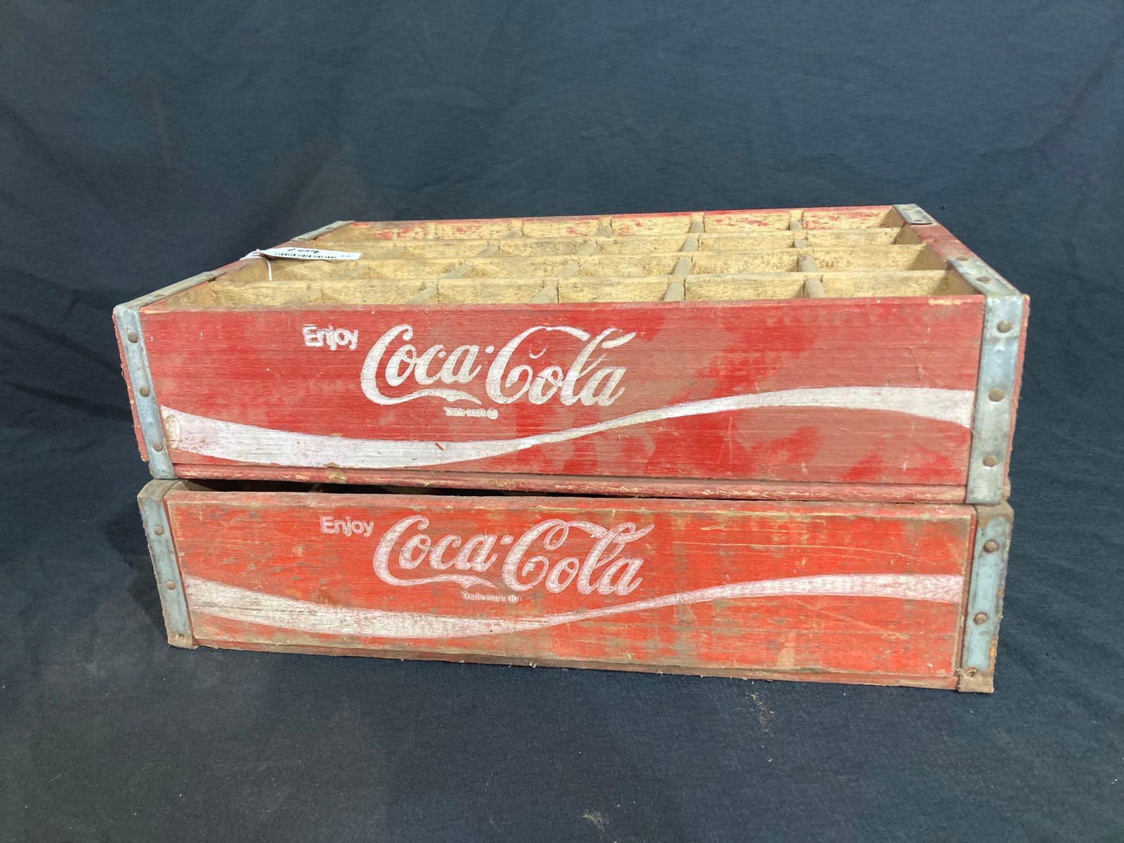 PAIR OF COCA COLA CRATES (1 of 3)