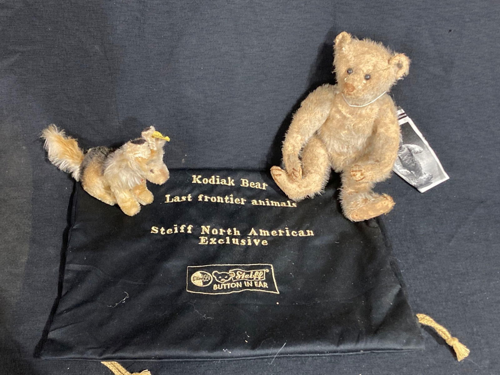 STEIFF TEDDY BEAR AND COLLIE DOG (1 of 7)