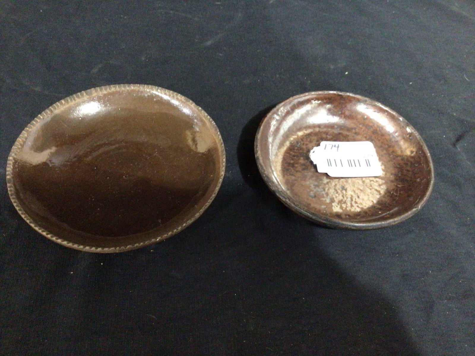 PAIR OF EARLY REDWARE BOWLS (1 of 4)
