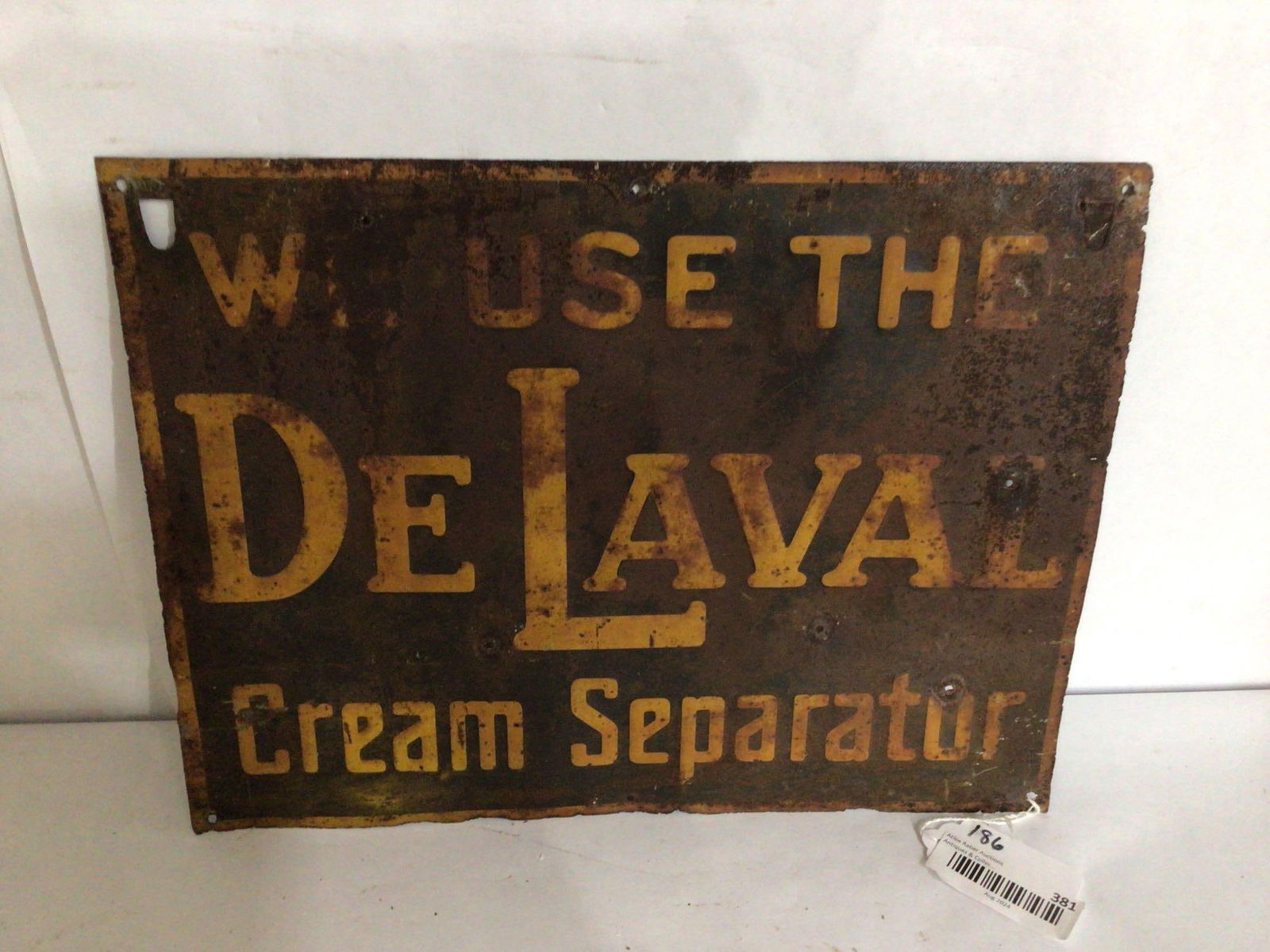 DE LAVAL EMBOSSED SST SIGN (1 of 3)