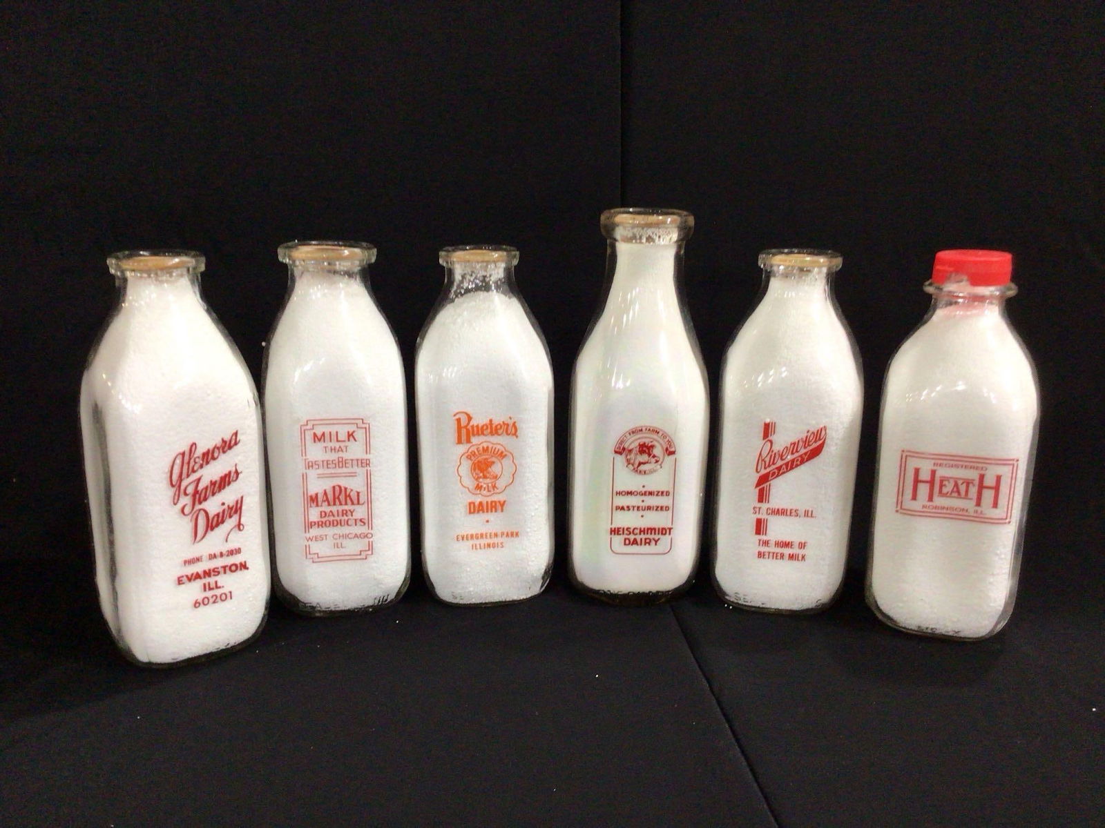 6 MILK BOTTLES (1 of 4)