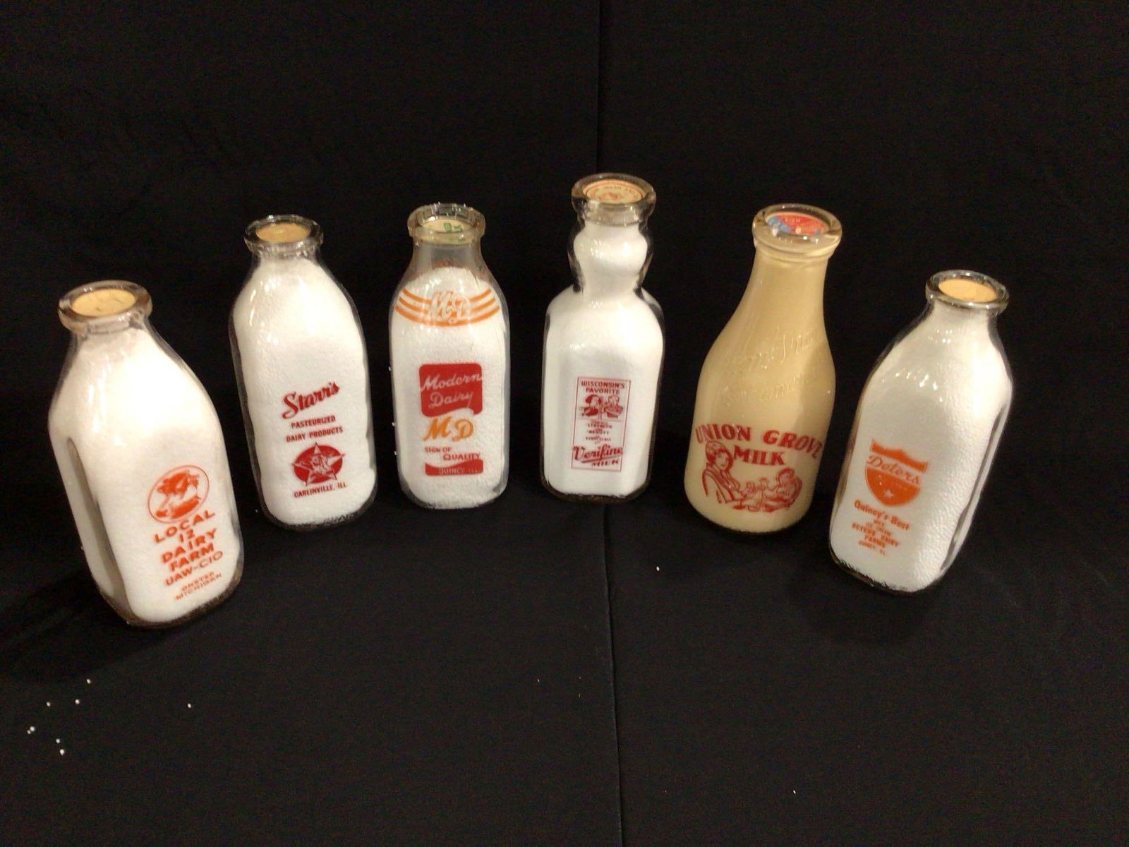 6 MILK BOTTLES (1 of 4)