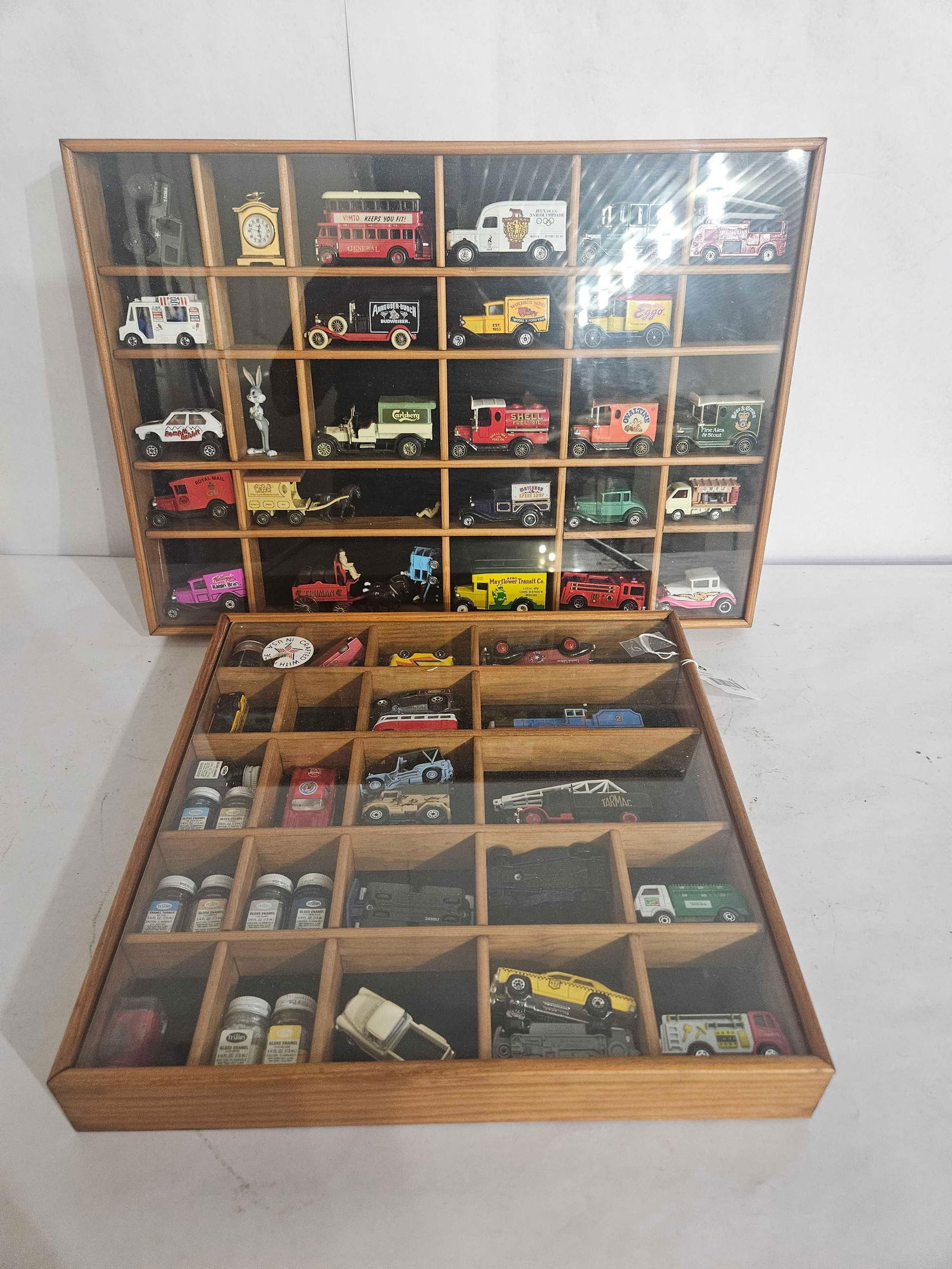 DISPLAYED MATCHBOX, TONKA, ENGLAND, AND OTHER CARS (1 of 11)