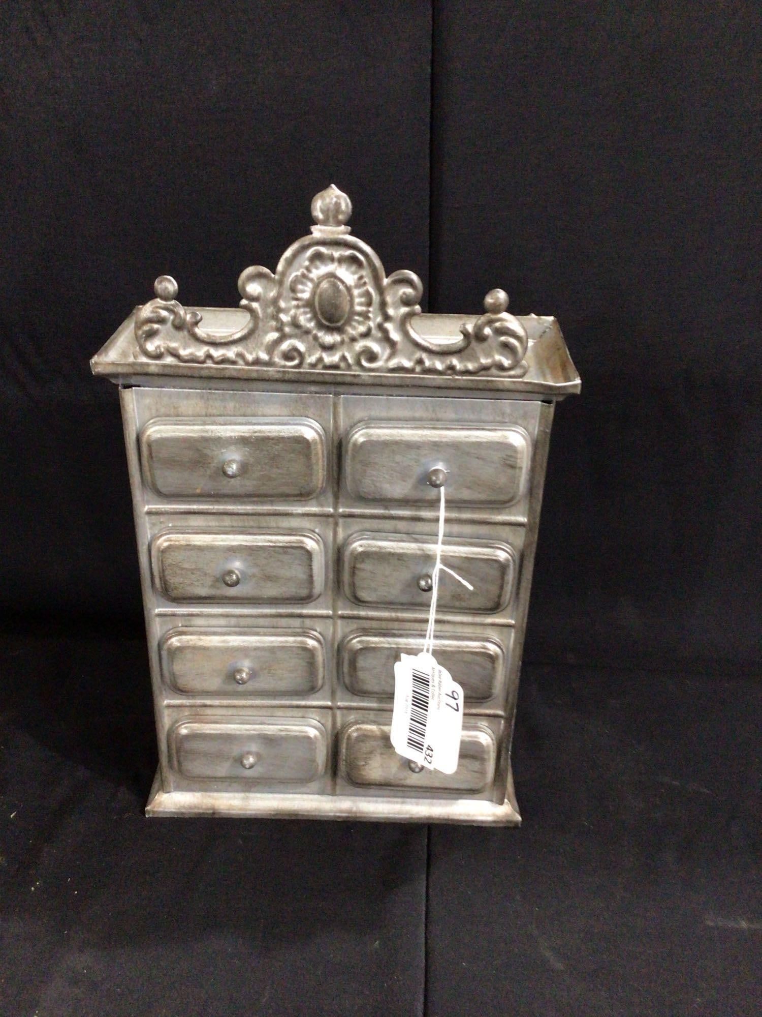 TIN 8 DRAWER SPICE CABINET (1 of 3)