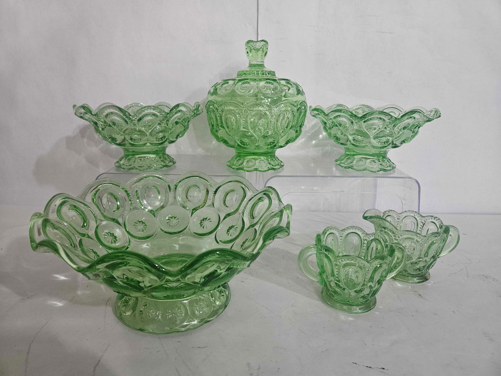 MOON AND STAR GREEN GLASS (1 of 7)