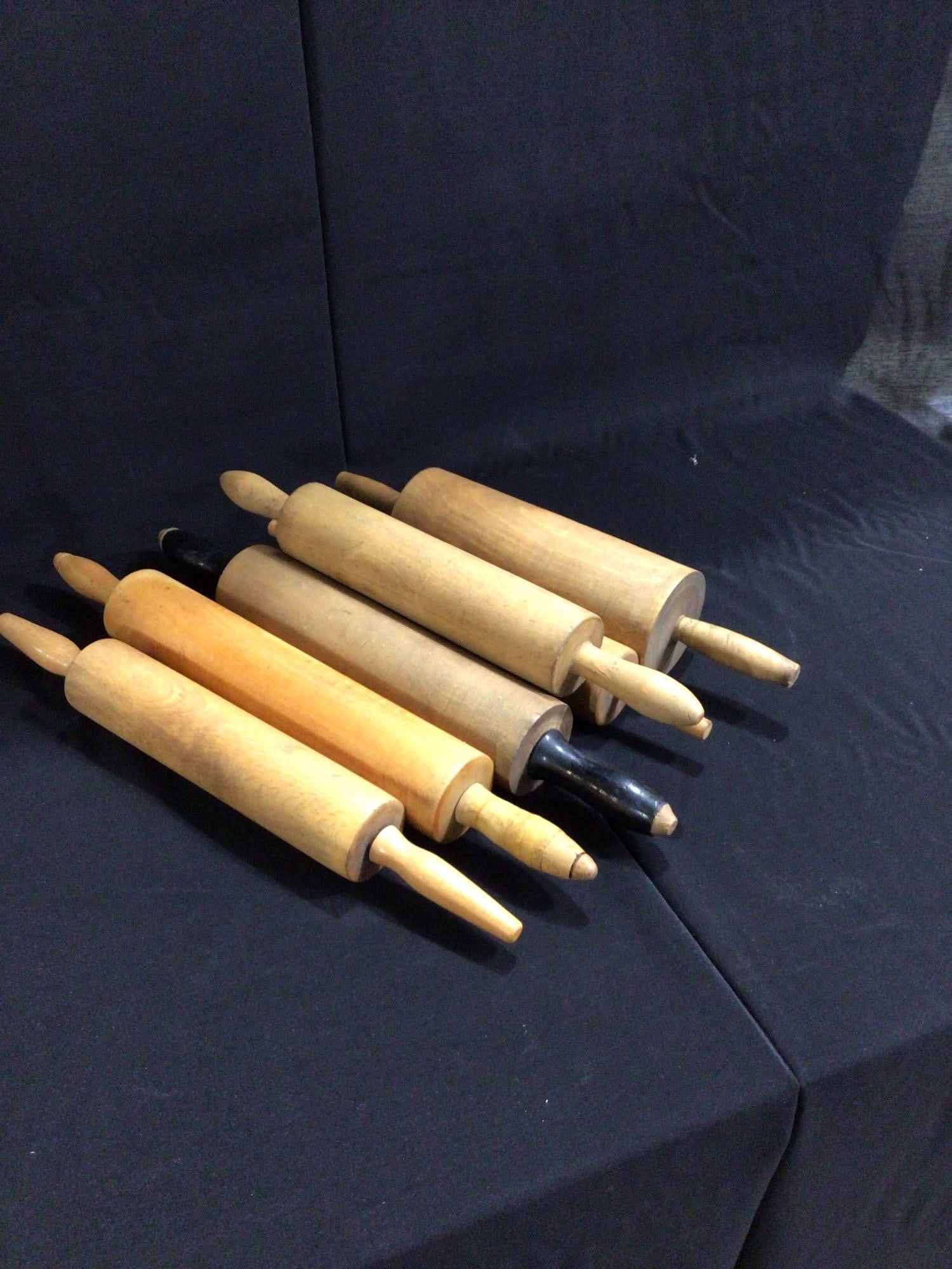 6 WOODEN ROLLING PINS (1 of 3)