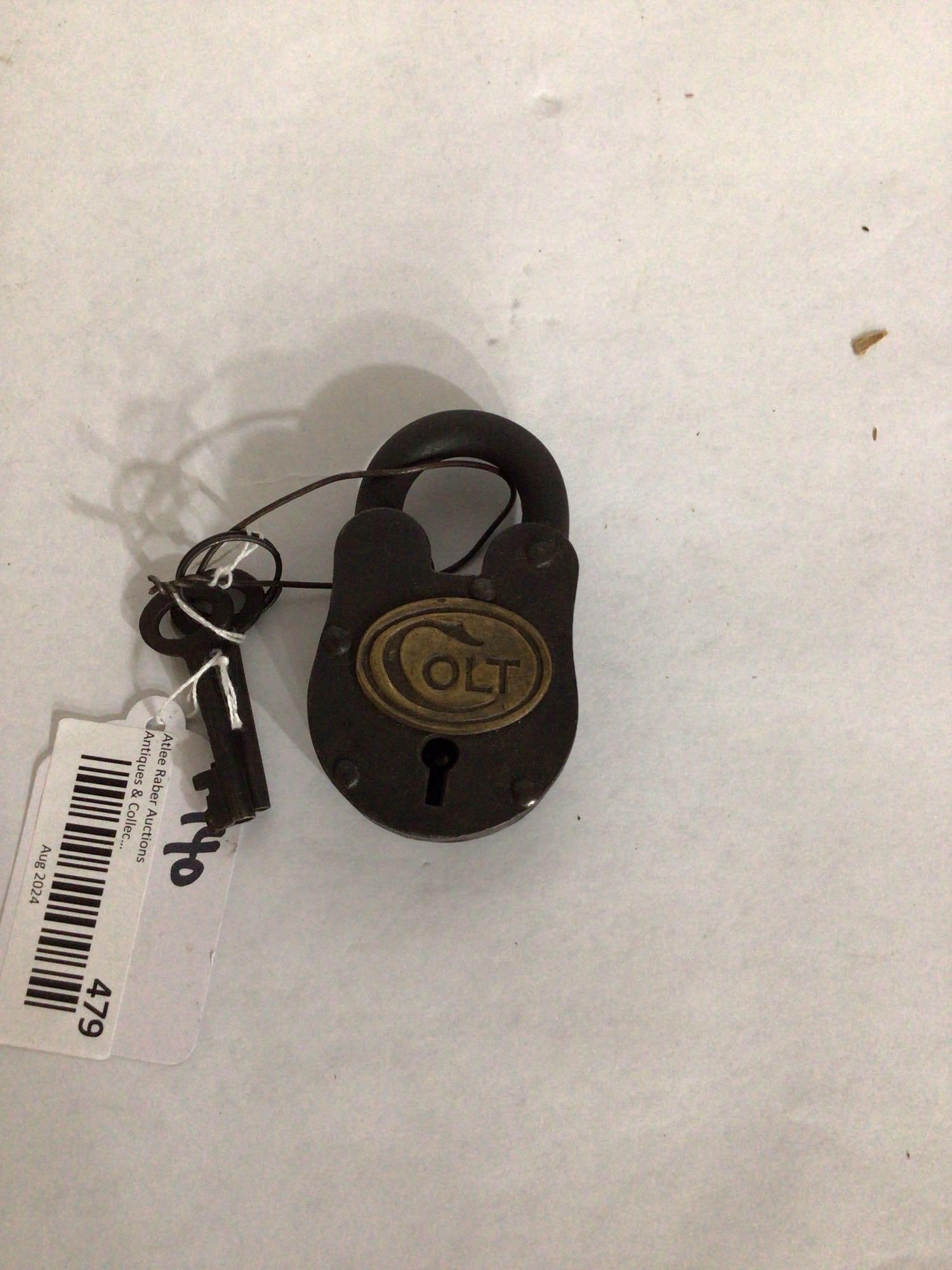 COLT LOCK WITH KEYS: WORKING CONDITION WITH 2 KEYS