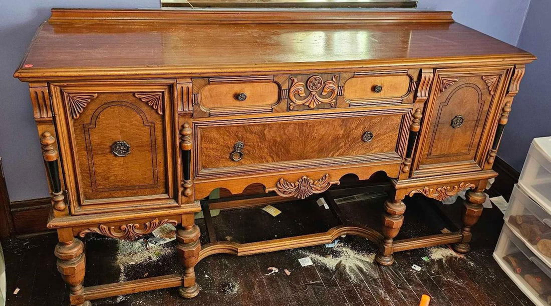 EXCELLENT DEPRESSION ERA SIDEBOARD (1 of 5)