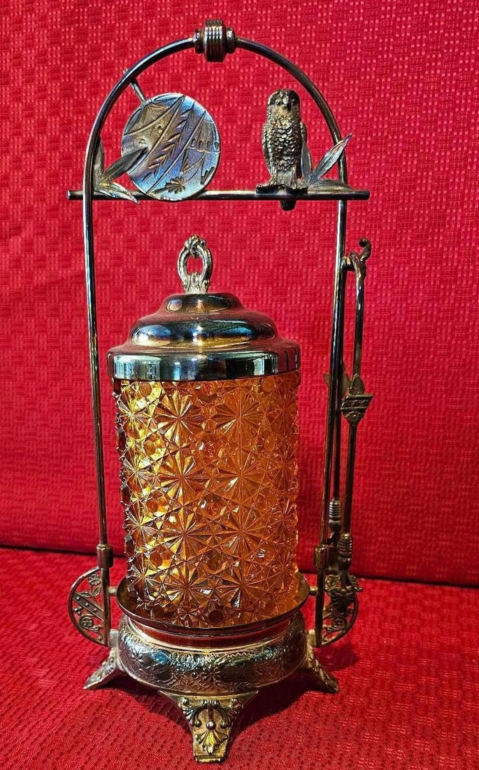 VICTORIAN MERIDEN PICKLE JAR (1 of 4)