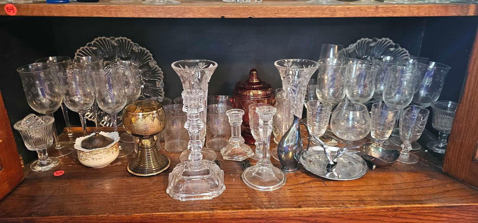 CRYSTAL GLASS, STEMWARE, AND DISHES: MANY GREAT ITEMS IN THIS LOT