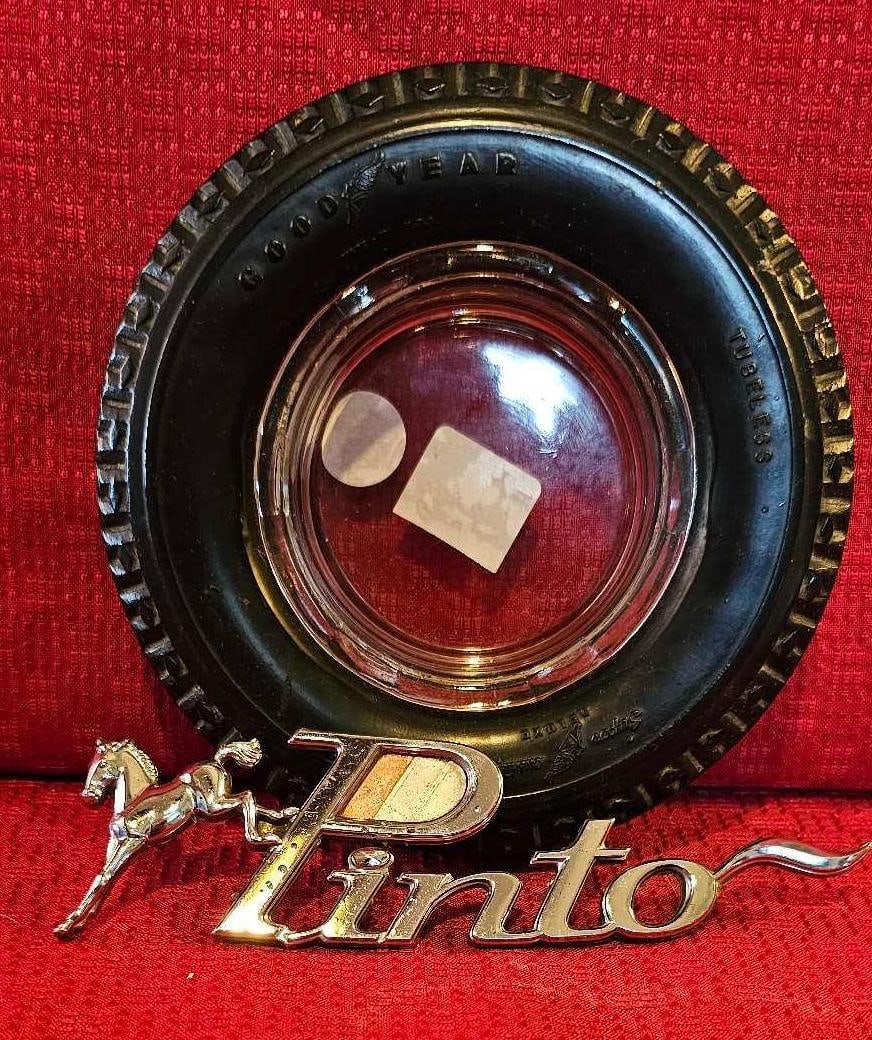 PINTO EMBLEM AND GOODYEAR TIRE ASHTRAY (1 of 5)