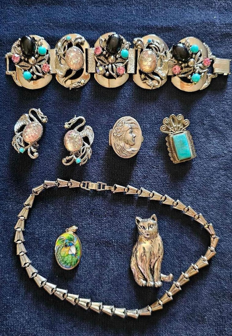 SELRO SELINI BRACELET AND EARRINGS, STERLING, AND JEWELRY (1 of 15)