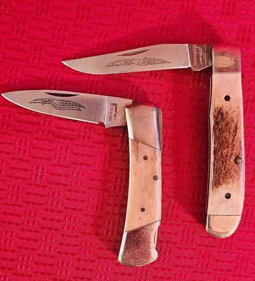 PARKER HORN HANDLE POCKET KNIVES (1 of 5)