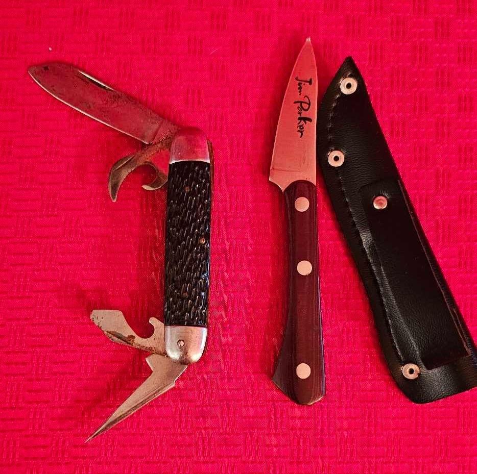 PARKER FIXED BLADE AND SABRE POCKET KNIFE (1 of 6)