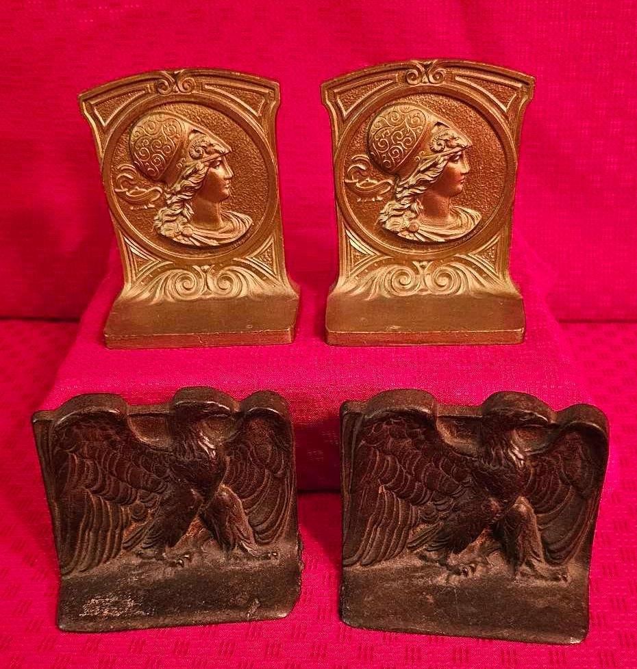 BRASS BOOKENDS: .