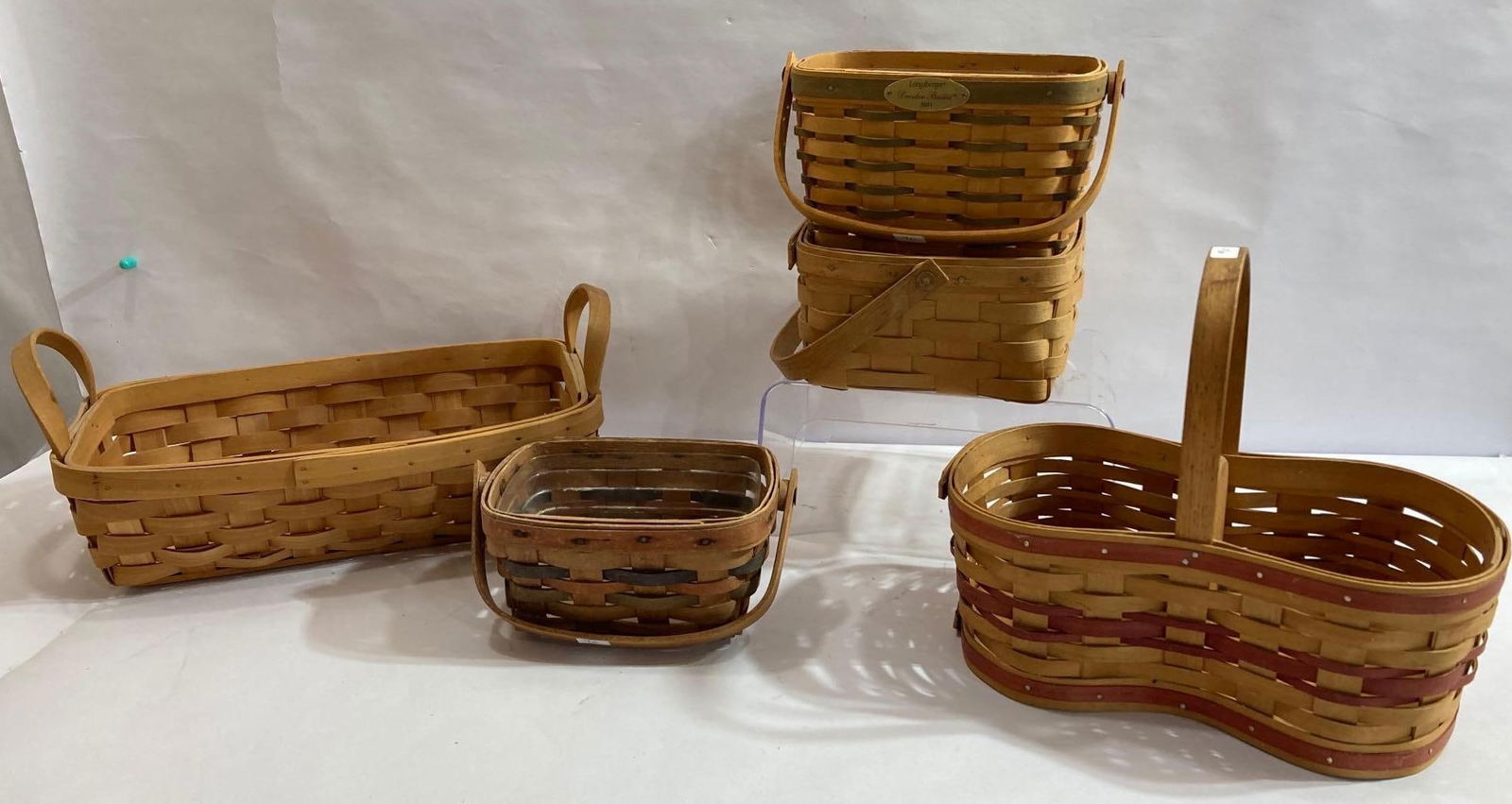 LOT OF 5 LONGABERGER AND VARIOUS BASKETS (1 of 11)