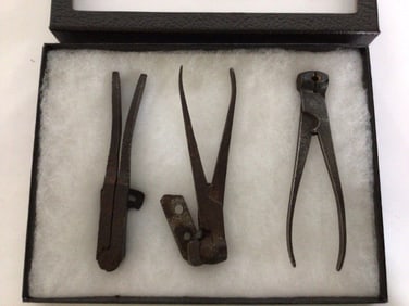 LOT OF THREE ANTIQUE BULLET MOLDS