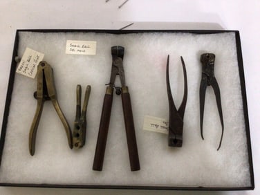 LOT OF FIVE ANTIQUE BULLET MOLDS