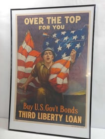 OVER THE TOP FOR YOU WWI BOND POSTER