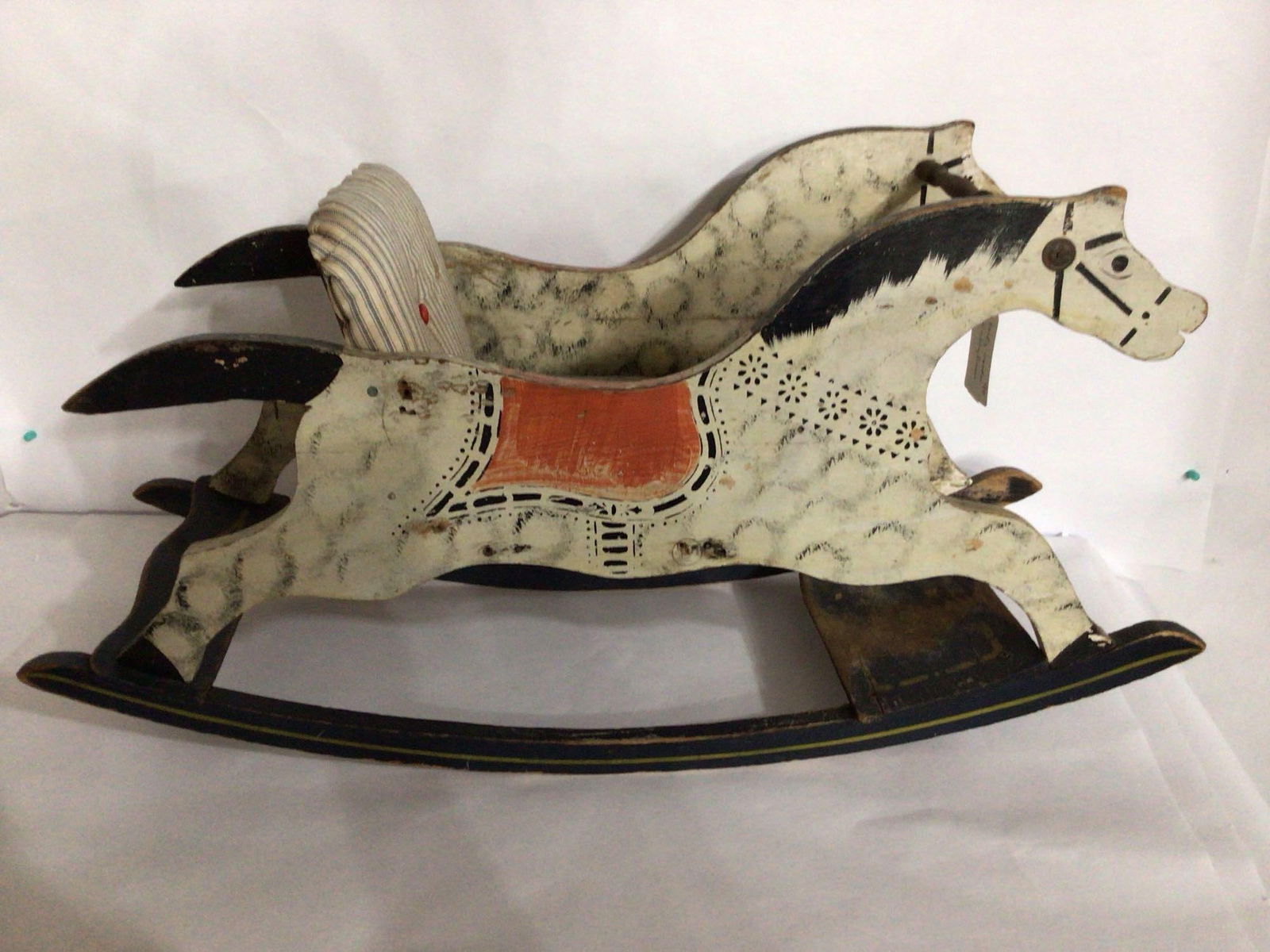 EARLY PRIMITIVE PAINTED ROCKING HORSE (1 of 6)