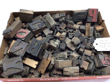200+ PIECE PRINT BLOCKS AND LETTERS