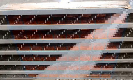 48 HOLE STORAGE CUBBY BIN CUPBOARD