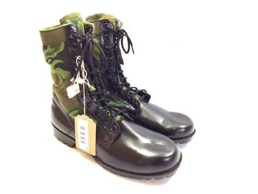 NOS LEATHER US MILITARY JUNGLE COMBAT BOOTS