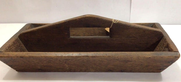 ANTIQUE WOODEN CADDY