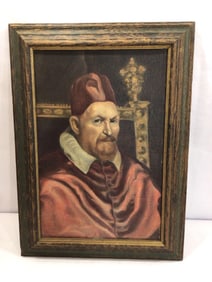 c1944 LOUIS STETTLER POPE OIL PAINTING