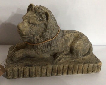 ANTIQUE TERRACOTTA LION