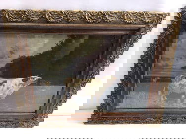 c1898 ED SIEBER PASTORAL CATTLE LITHO