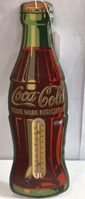 EARLY TIN COCA COLA THERMOMETER