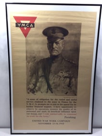 1918 GENERAL PERSHING YMCA POSTER