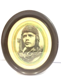 CHARLES LINDBERGH EARLY FRAMED LITHO