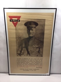 1918 GENERAL PERSHING YMCA POSTER