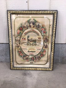 1880s GERMAN RELIGIOUS COLORED LITHOGRAPH