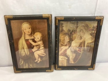 RELIGIOUS FRAMED LITHOGRAPHS