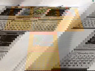 1954-1958 ADVERTISING CALENDARS