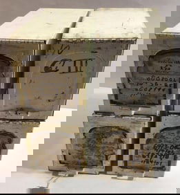 SET OF 4 DRUGSTORE PHARMACY PRESCRIPTION FILE BOXES