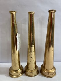 ELKHART AND POWHATTAN BRASS FIRE NOZZLES