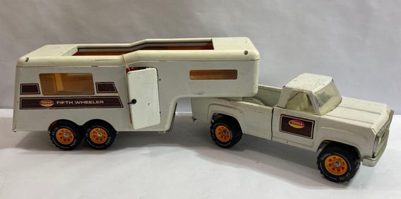 TONKA 5TH WHEELER TRUCK AND TRAILER