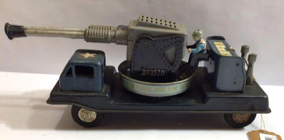 LINEMAR TIN LITHO MILITARY AIR DEFENSE TOY