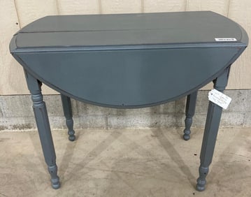 EARLY FARMHOUSE DISTRESSED WOOD DROP LEAF TABLE