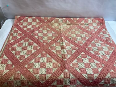 EARLY HAND SEWN CHILD'S QUILT