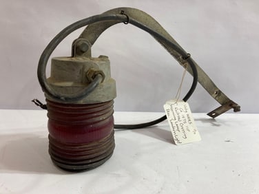 RAILROAD CROSSING WARNING RED LENS LAMP